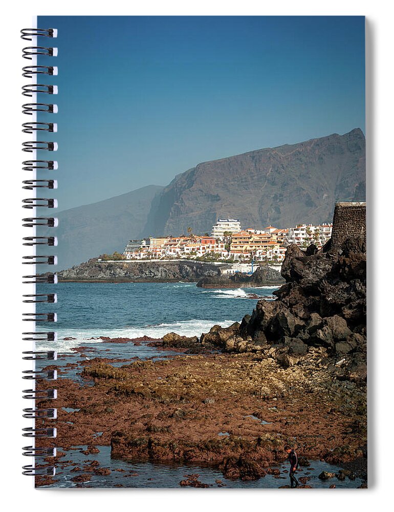 Los Gigantes Spiral Notebook featuring the photograph Los Gigantes by Gavin Lewis