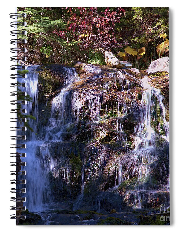 Waterfall Spiral Notebook featuring the photograph Lost Creek Waterfall by Kae Cheatham
