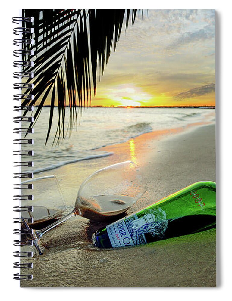 Wine Spiral Notebook featuring the photograph Lost in Paradise by Jon Neidert