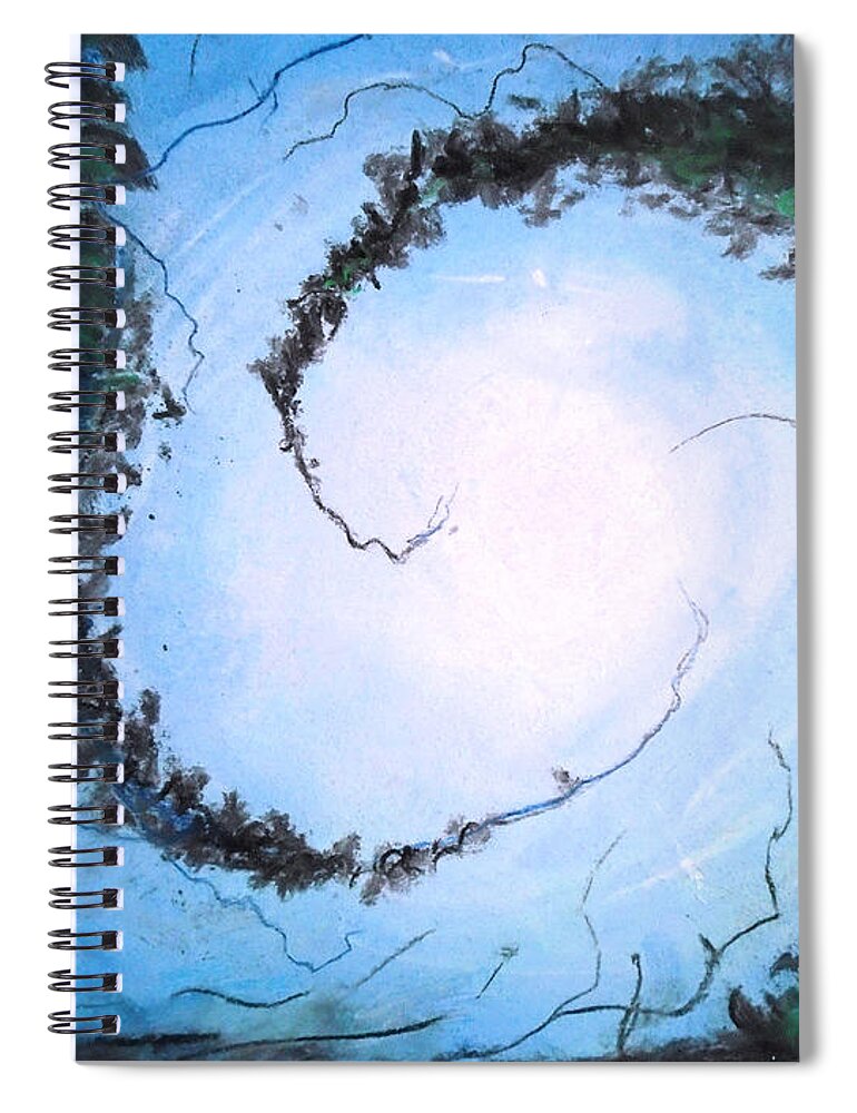 Sea Spiral Notebook featuring the painting Lost Sea by Jen Shearer