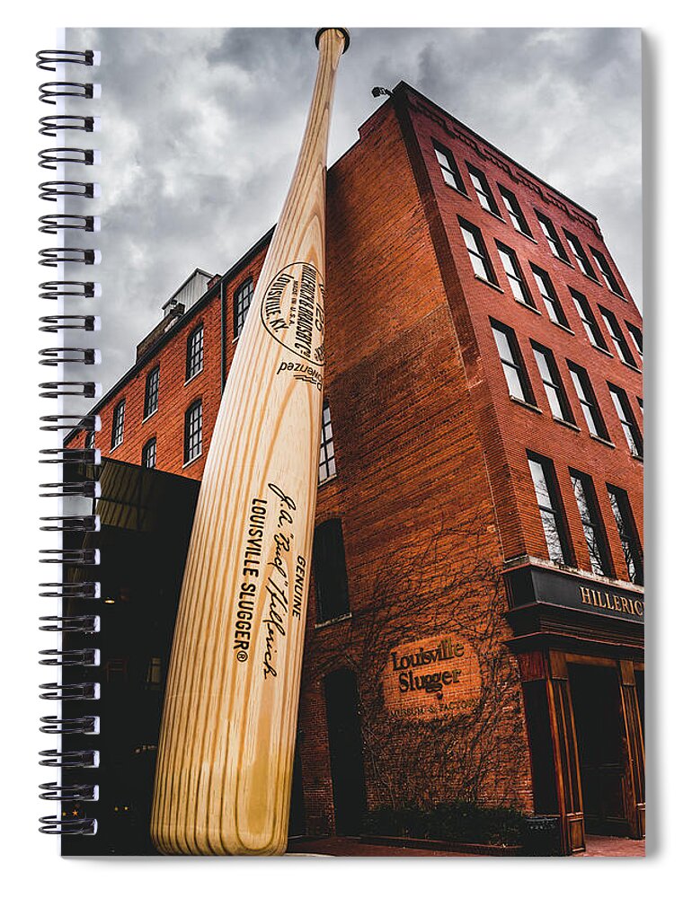 Louisville Spiral Notebook featuring the photograph Louisville Slugger by Alexey Stiop