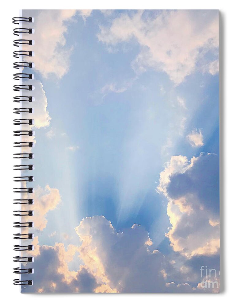 Clouds Spiral Notebook featuring the photograph Love in the Clouds #3 by Dorrene BrownButterfield