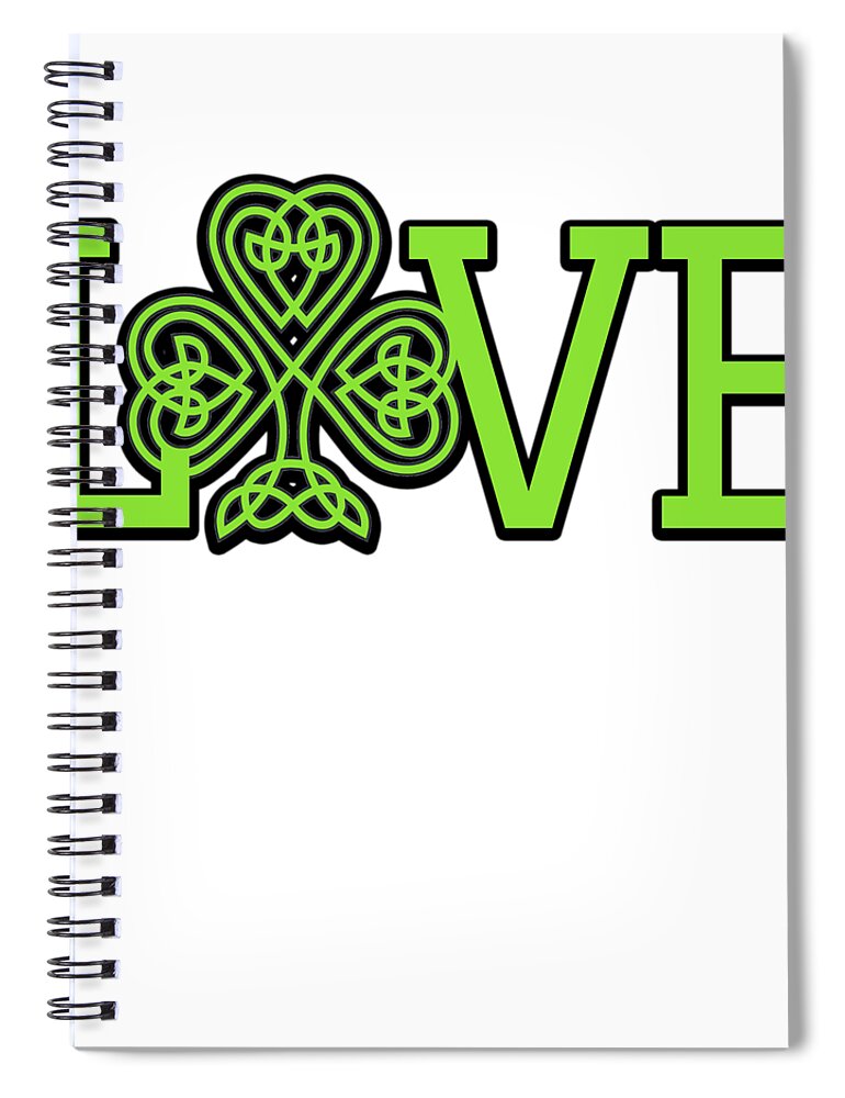 Irish Notebook Ireland Irish Gifts Shamrock Spiral 