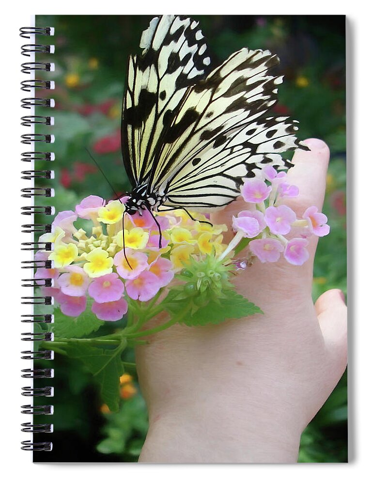 Butterfly Spiral Notebook featuring the digital art Love is Like a Butterfly by Susan Hope Finley