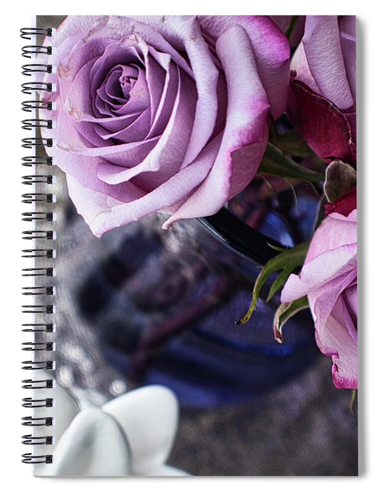 Flower Spiral Notebook featuring the photograph Love Mood by Portia Olaughlin
