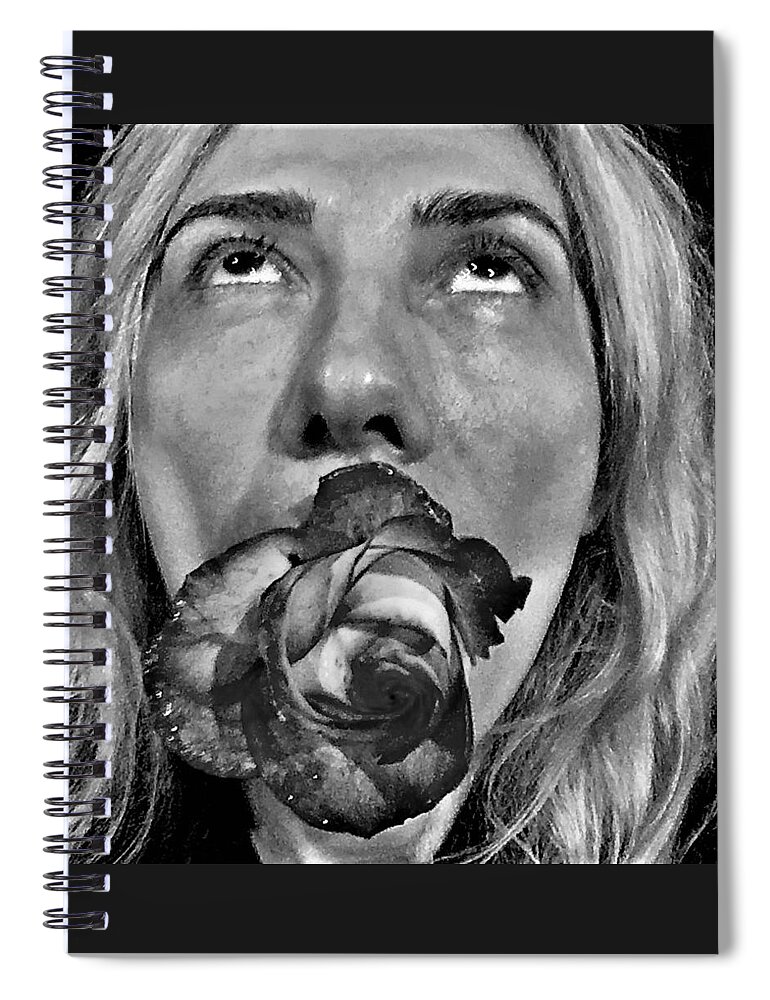 Rose Spiral Notebook featuring the photograph Love Rose by Yelena Tylkina
