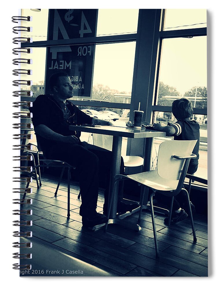 Black And White Spiral Notebook featuring the photograph Love Your Family by Frank J Casella