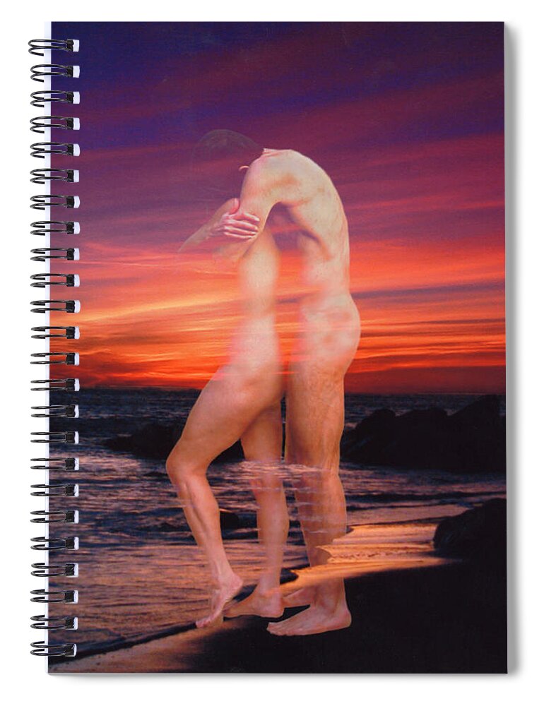 Nudes Spiral Notebook featuring the photograph Lovers Dream by Kurt Van Wagner