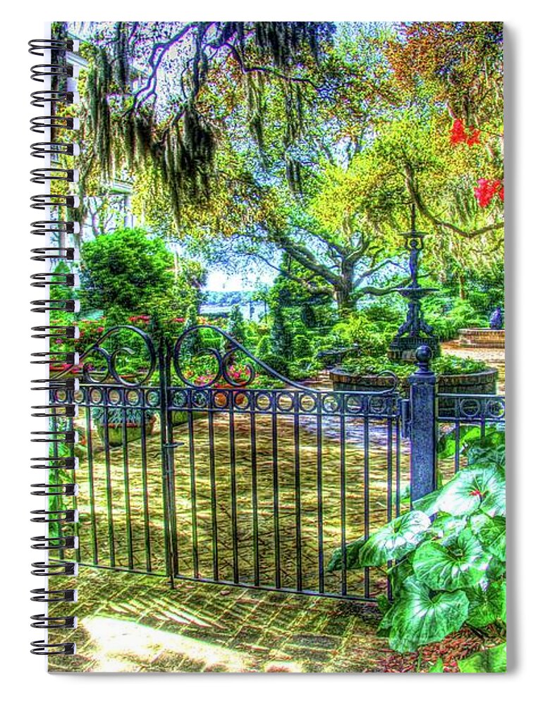 Low Country Spiral Notebook featuring the photograph Low Country Backyaqrd by John Handfield