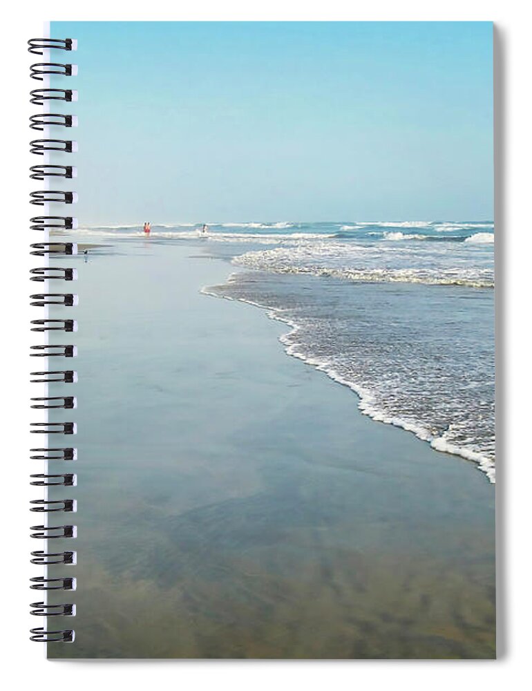 Low Tide Spiral Notebook featuring the photograph Low Tide in Acapulco by Tatiana Travelways