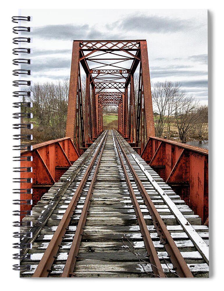 Wall Decor Spiral Notebook featuring the photograph Lowville Trestle by Phil Spitze