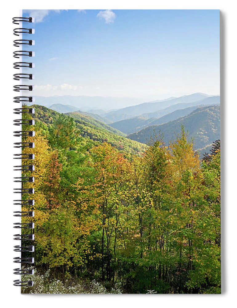 Landscape Spiral Notebook featuring the photograph Luftee Overlook by Ed Stokes