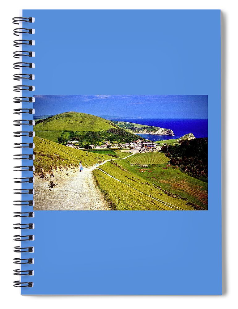 Lulworth Spiral Notebook featuring the photograph Lulworth Cove Dorset by Gordon James