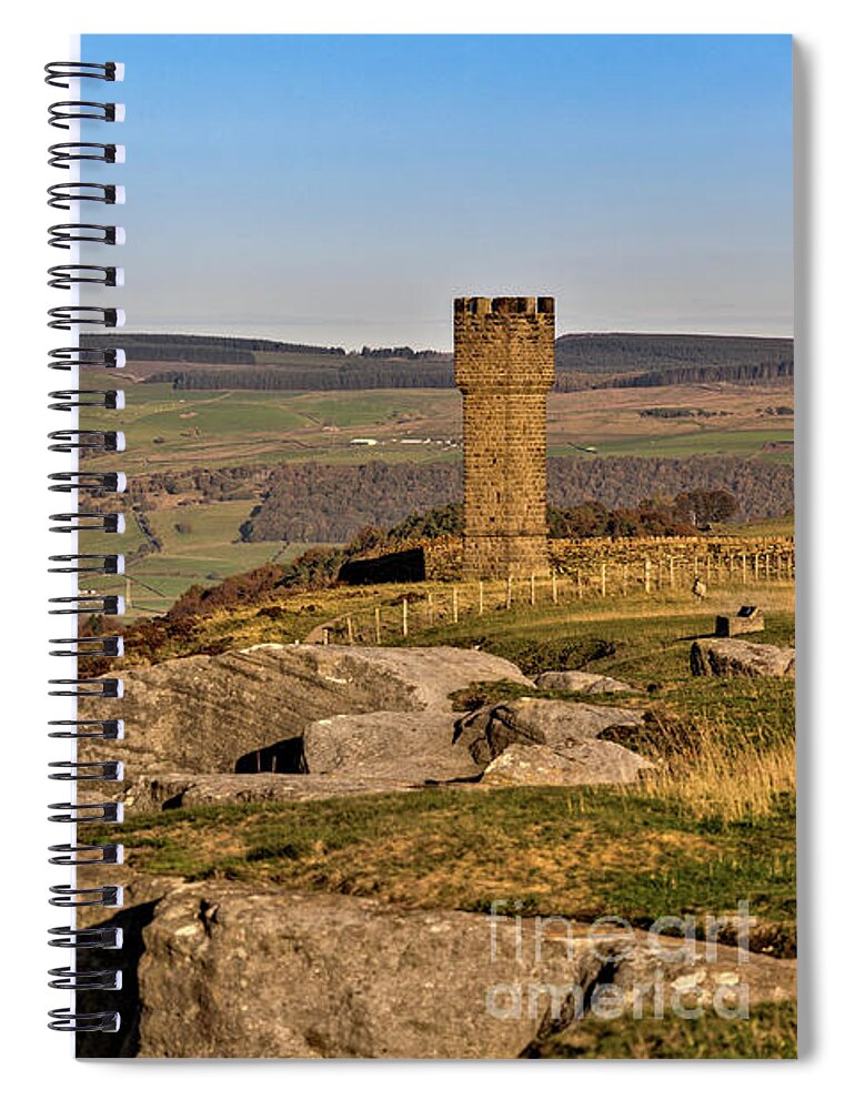Uk Spiral Notebook featuring the photograph Lund's Tower by Tom Holmes Photography