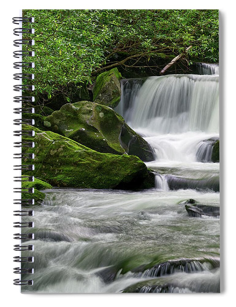 Middle Prong Trail Spiral Notebook featuring the photograph Lynn Camp Prong 12 by Phil Perkins