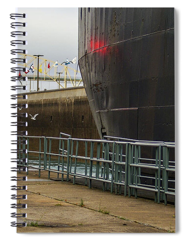 Canada Spiral Notebook featuring the photograph MacArthur Lock by Deb Beausoleil