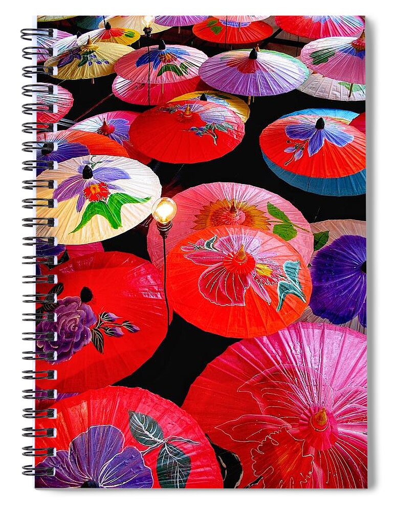 Colorful Spiral Notebook featuring the photograph Madam Mams by Gia Marie Houck
