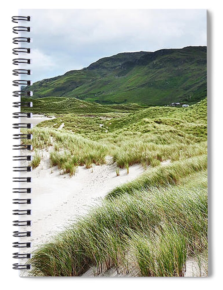 Beaches Of The World By Lexa Harpell Spiral Notebook featuring the photograph Maghera Beach Sand Dunes Ireland by Lexa Harpell