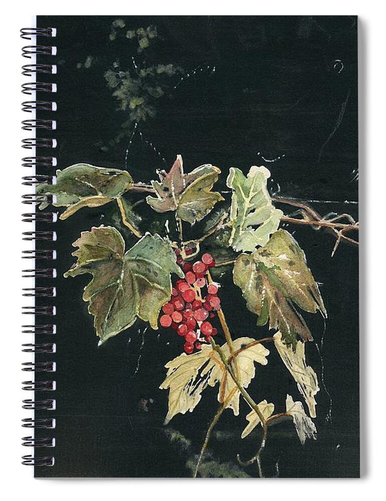 Magic In The Darkness Spiral Notebook featuring the painting Magic In The Darkness by Melly Terpening