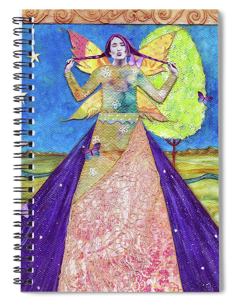 Fairy Spiral Notebook featuring the painting Magic Is All Around You by Winona's Sunshyne
