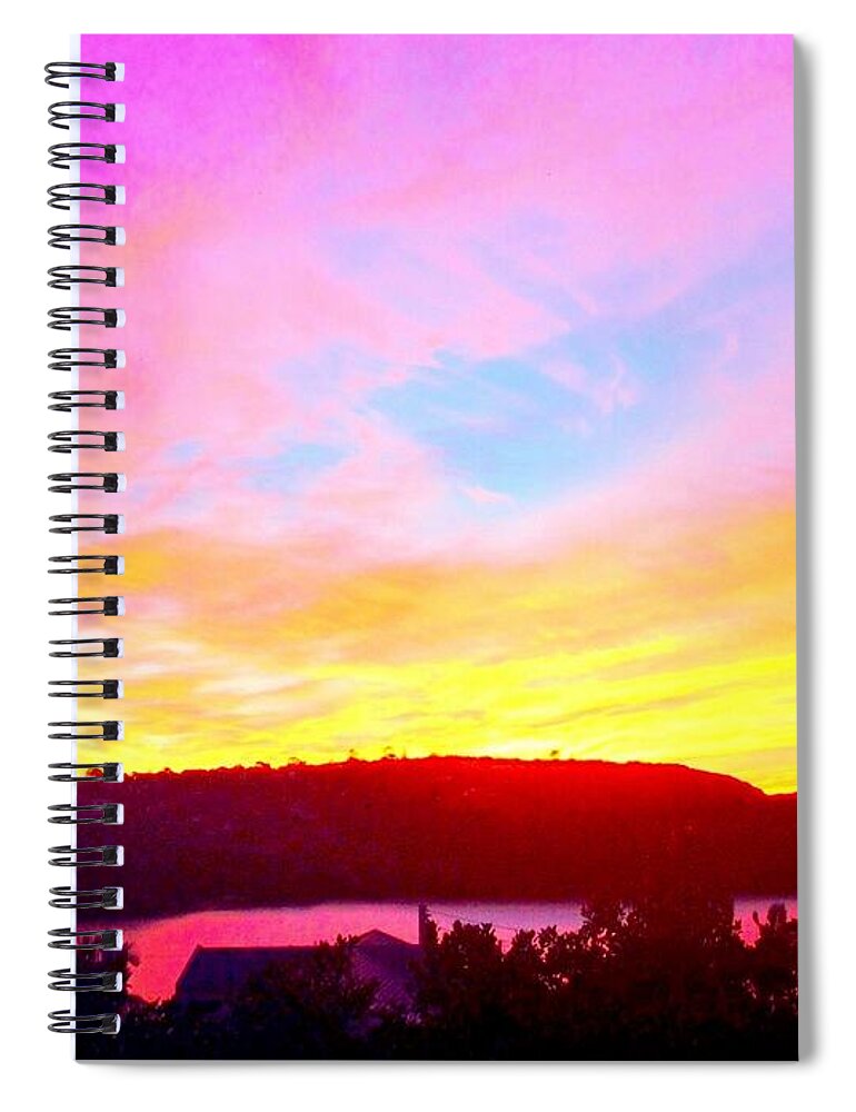 Sunset Spiral Notebook featuring the photograph Magic Mosman Sunset by VIVA Anderson
