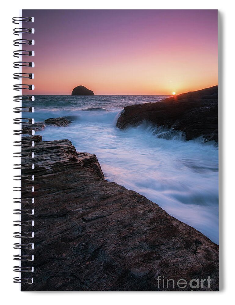 Sunset Spiral Notebook featuring the photograph Magical Sunset by David Lichtneker
