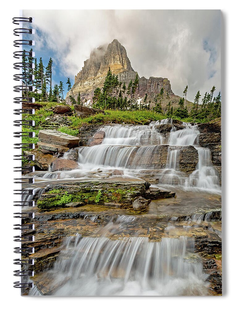 Clements Mountain Spiral Notebook featuring the photograph Magical Waterfall by Jack Bell