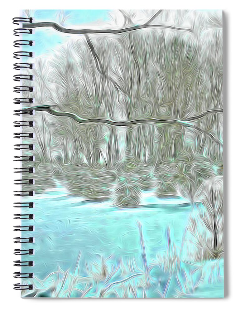 Winter Spiral Notebook featuring the photograph Magical Winter Wonderland by Aimee L Maher ALM GALLERY