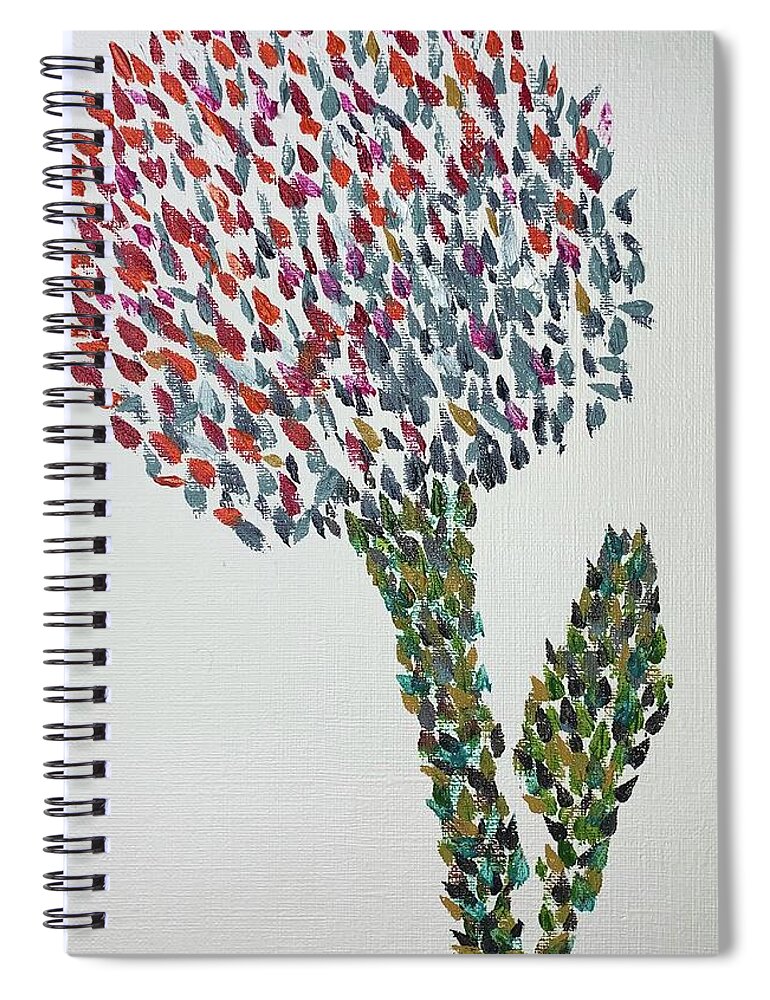 Oil Spiral Notebook featuring the painting Make A Wish by Lisa White