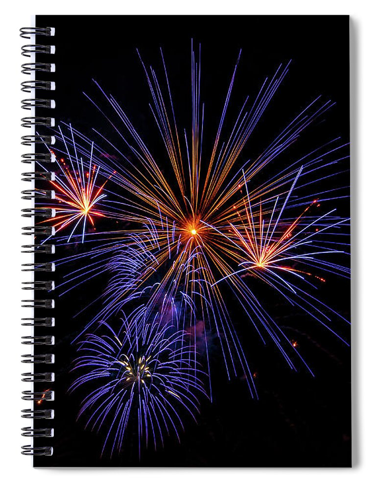 4th Of July Spiral Notebook featuring the photograph Makes of Purple and Orange by David Levin