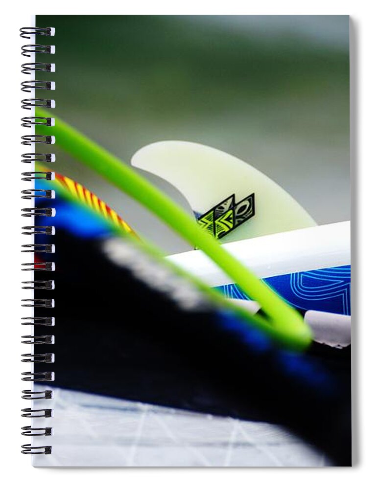 Windsurf Spiral Notebook featuring the photograph Malcesine Campagnola, agosto 2019 by Marco Cattaruzzi