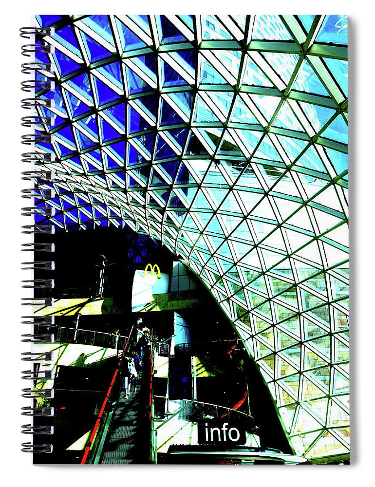 Mall Spiral Notebook featuring the photograph Mall In Warsaw, Poland 6 by John Siest