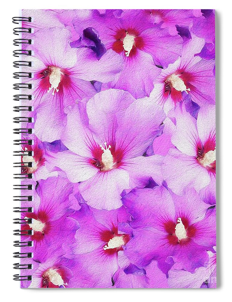 Flower Spiral Notebook featuring the photograph Malva Malva by Jack Torcello