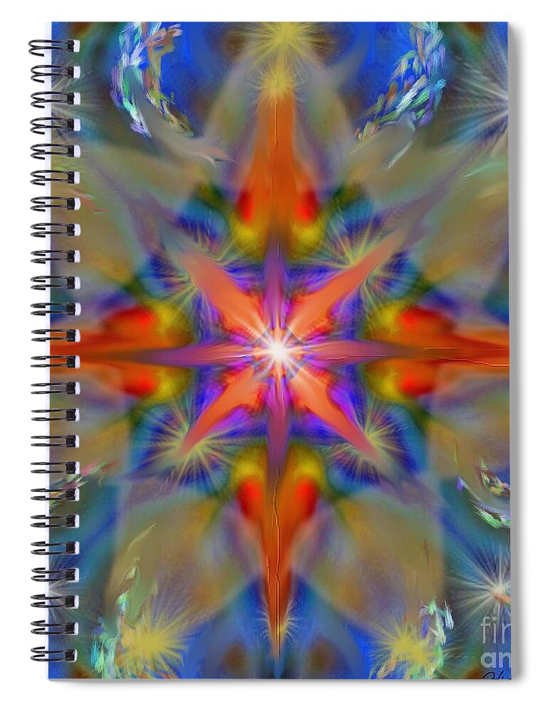Mandala Spiral Notebook featuring the painting Mandala 6 23 20 by Hidden Mountain