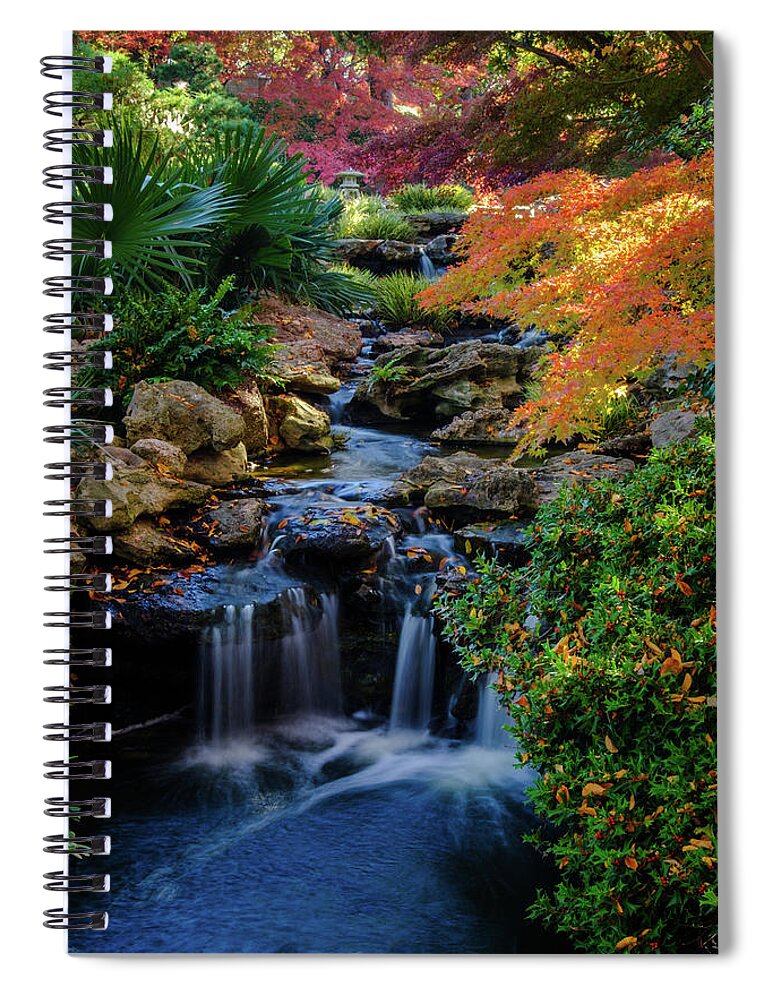 Waterfalls Spiral Notebook featuring the photograph Maple Falls II by Johnny Boyd