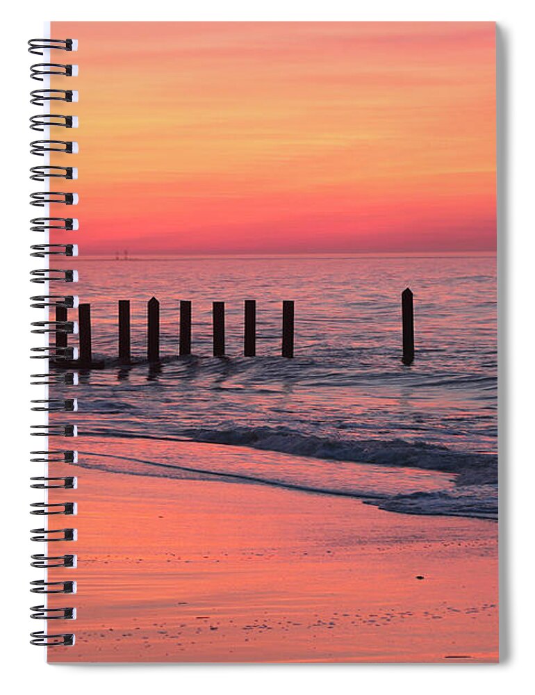 Sunrise Spiral Notebook featuring the photograph Marching into the Depths by John Van Decker