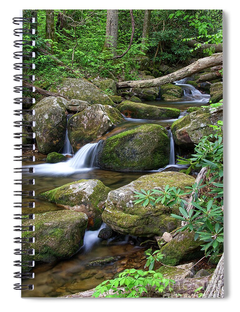 Margarette Falls Spiral Notebook featuring the photograph Margarette Falls 20 by Phil Perkins