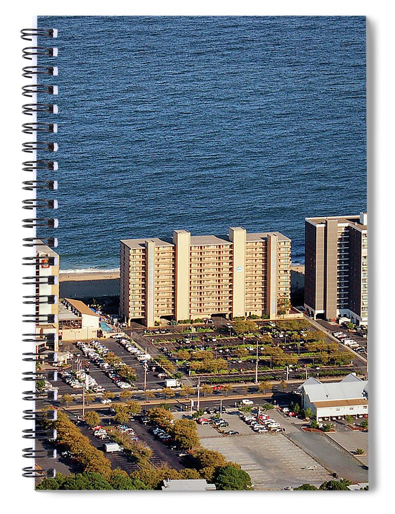 Marigot Beach Condominium Spiral Notebook featuring the photograph Marigot Beach Condominium Ocean City MD by Bill Swartwout