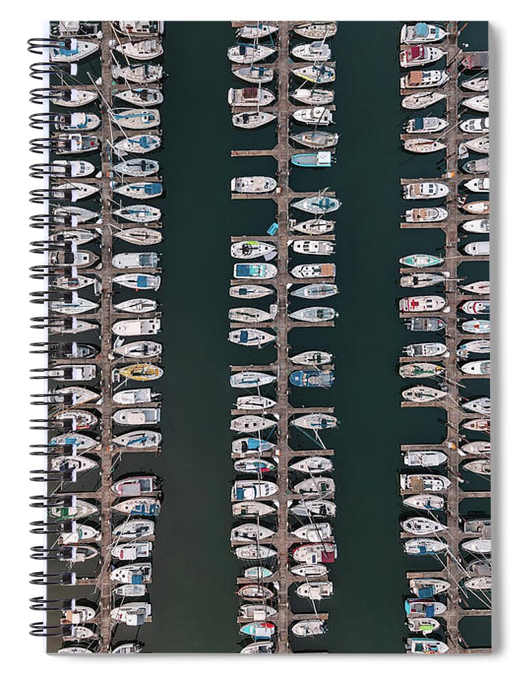 Cap Sante Marina Spiral Notebook featuring the photograph Marina by Michael Rauwolf