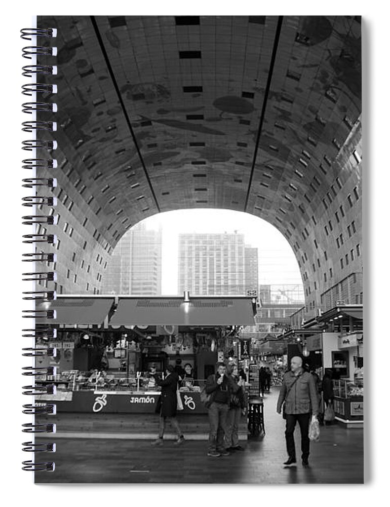 Market Hall Spiral Notebook featuring the photograph Market Hall in Rotterdam by Jolly Van der Velden