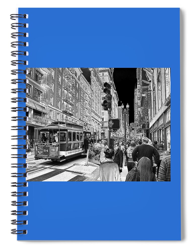 Market Street San Francisco  Spiral Notebook featuring the photograph Market Street San Francisco by Tom Kelly