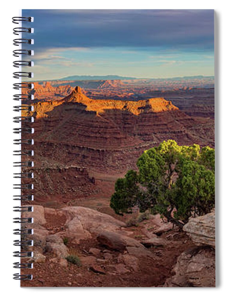 Marlboro Point Spiral Notebook featuring the photograph Marlboro Point Sunset Panorama by Dan Norris