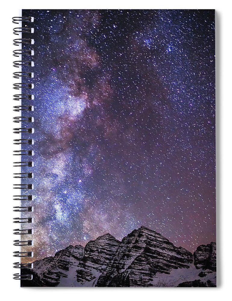 Maroon Bells Spiral Notebook featuring the photograph Maroon Magic by Darren White