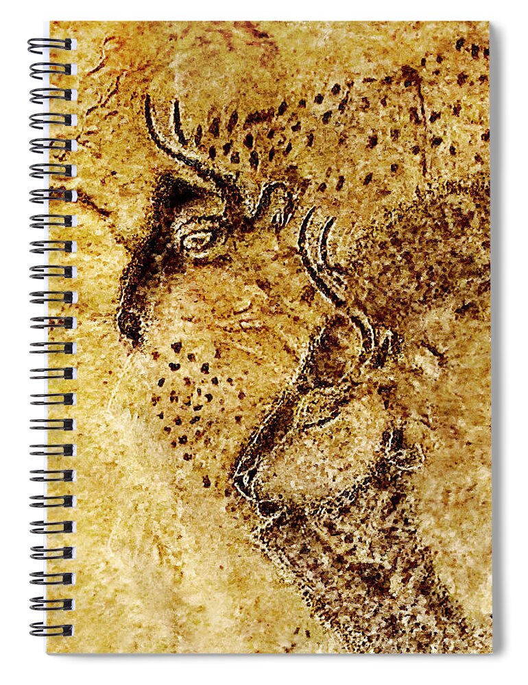 Bison Spiral Notebook featuring the photograph Marsoulas - Two Bison by Weston Westmoreland