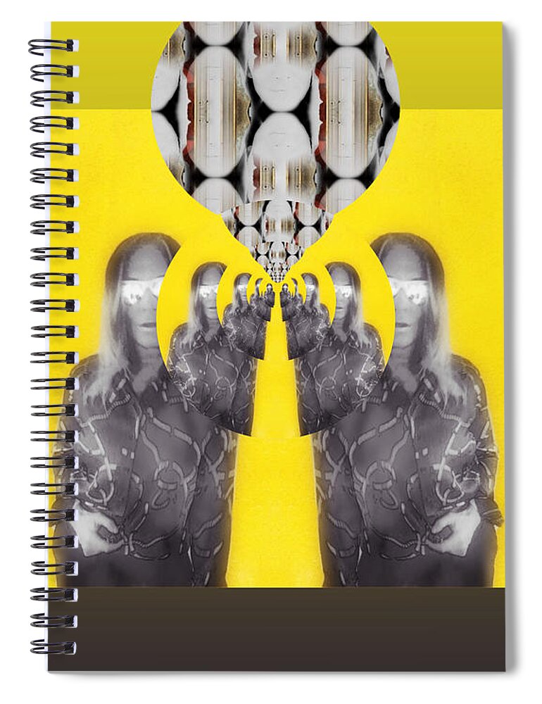 Photograph Spiral Notebook featuring the digital art Matryoshka by Alexandra Vusir