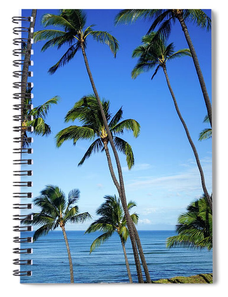 Hawaii Spiral Notebook featuring the photograph Maui Paradise by Wilko van de Kamp Fine Photo Art
