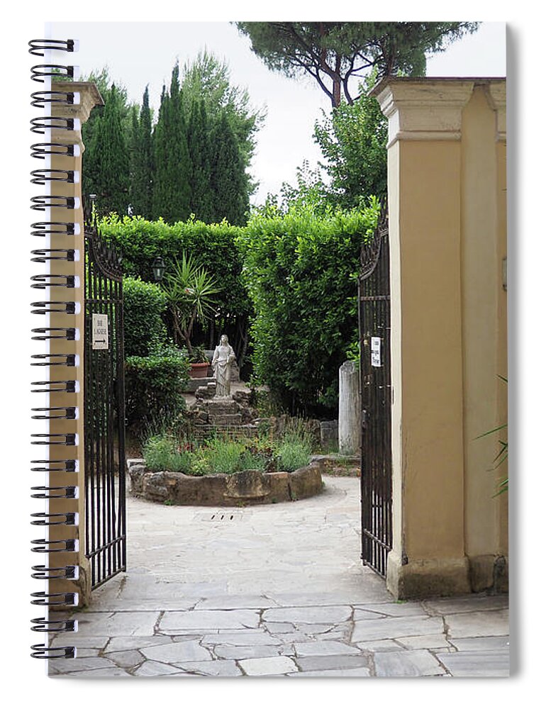 Mausoleum Spiral Notebook featuring the photograph Mausoleum of Santa Costanza in Rome, Italy by Eleni Kouri