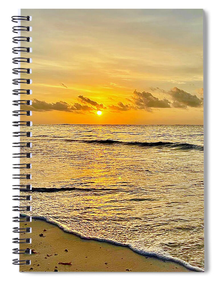 Sunrise Spiral Notebook featuring the photograph Mayan Sunrise by Brian Eberly