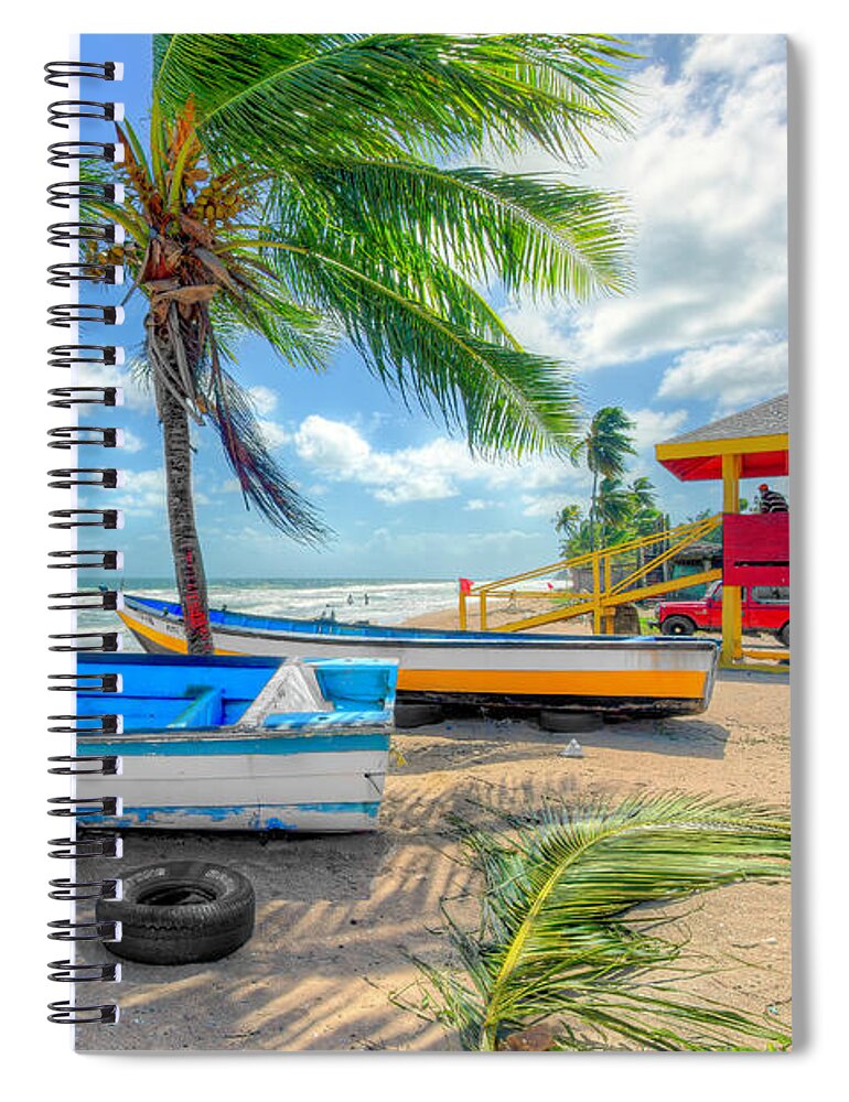 Trinidad And Tobago Spiral Notebook featuring the photograph Mayaro Beach, Trinidad by Nadia Sanowar