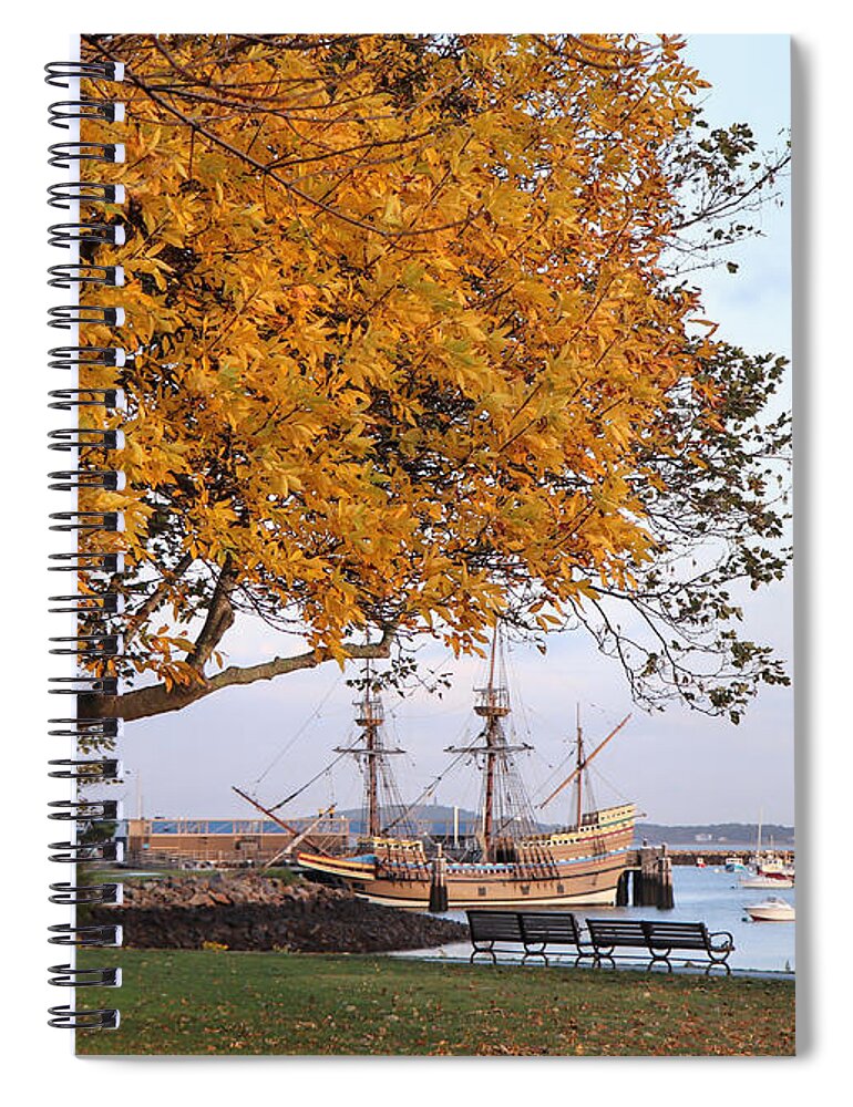 Mayflower Ii Spiral Notebook featuring the photograph Mayflower in October by Janice Drew